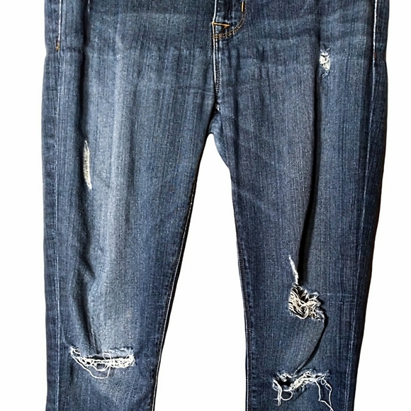 Hudson Distressed Nico Midrise Ankle Skinny Raw Hem Jeans Size 26 - Picture 15 of 15